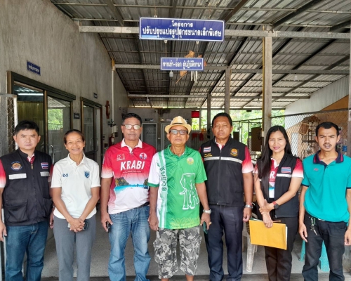 ปศุสัตว์กระบี่ ตรวจติดตามโรงฆ่าสัตว์ที่ได้รับใบอนุญาตประกอบกิจการฆ่าสัตว์ รอบที่ 2/2568