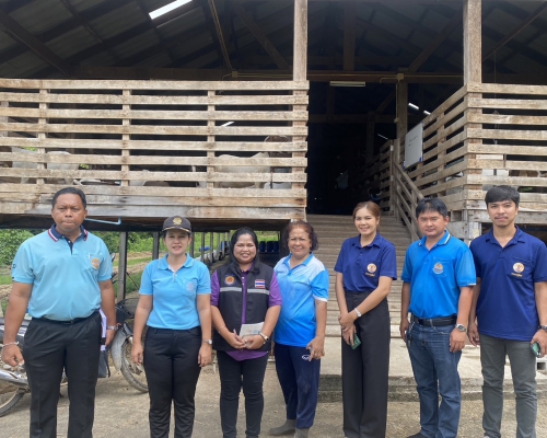 ปศุสัตว์กระบี่ ตรวจประเมินการขอรับรองการปฏิบัติทางการเกษตรที่ดีด้านปศุสัตว์